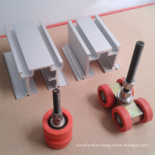 Aluminium Accessories Movable Wall Components Sliding Door Track Roller